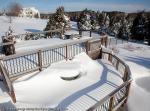 Snowy modern deck